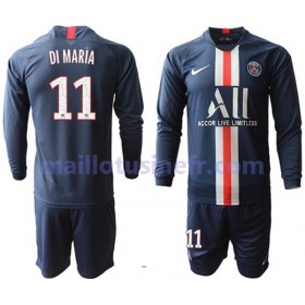 Maillot de Foot Paris Saint-Germain Di Maria 11 Domicile 2019-20 Manches Longues - Enfant